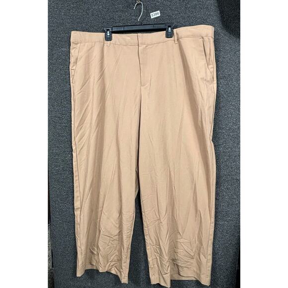 Torrid Wide Leg City Twill High Rise Pants Womens Size 26 Camel Tan Zip Fly - Picture 1 of 7